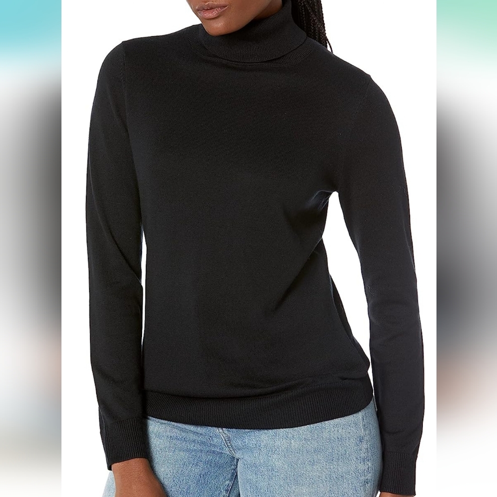 Black Turtleneck Sweater